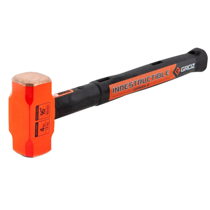 Groz 16" Indestructible Handle Copper Head Club Hammer, 4 lb. 34604