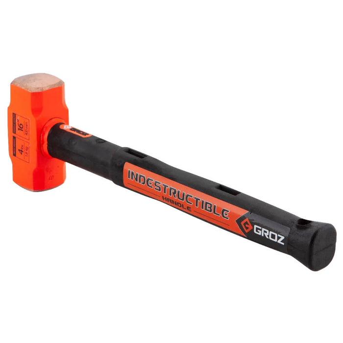 Groz 16" Indestructible Handle Copper Head Club Hammer, 4 lb. 34604