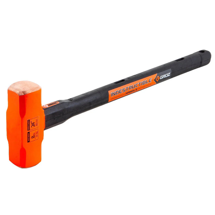 Groz 24" Indestructible Handle Copper Head Sledgehammer, 8 lb. 34610