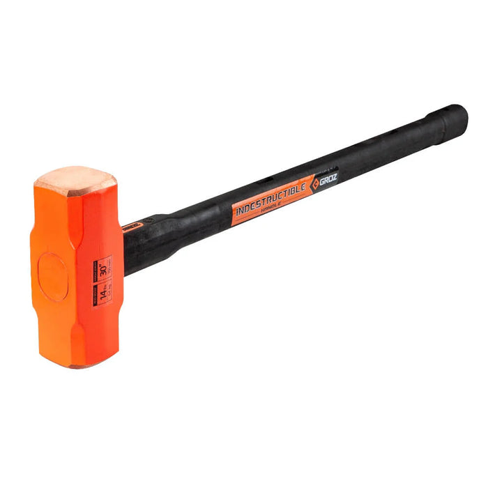 Groz 30" Indestructible Handle Copper Head Sledgehammer, 14 lb. 34611