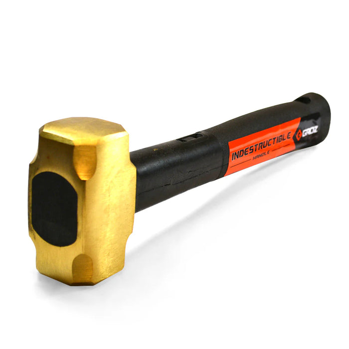 Groz 12" Indestructible Handle Brass Head Sledgehammer, 4 lb. Head 34702