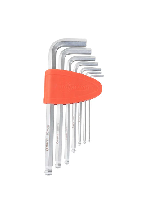 Groz Hexagon Allen Key Sets, S2 Steel or Chrome Vanadium, Various Quantities 36103