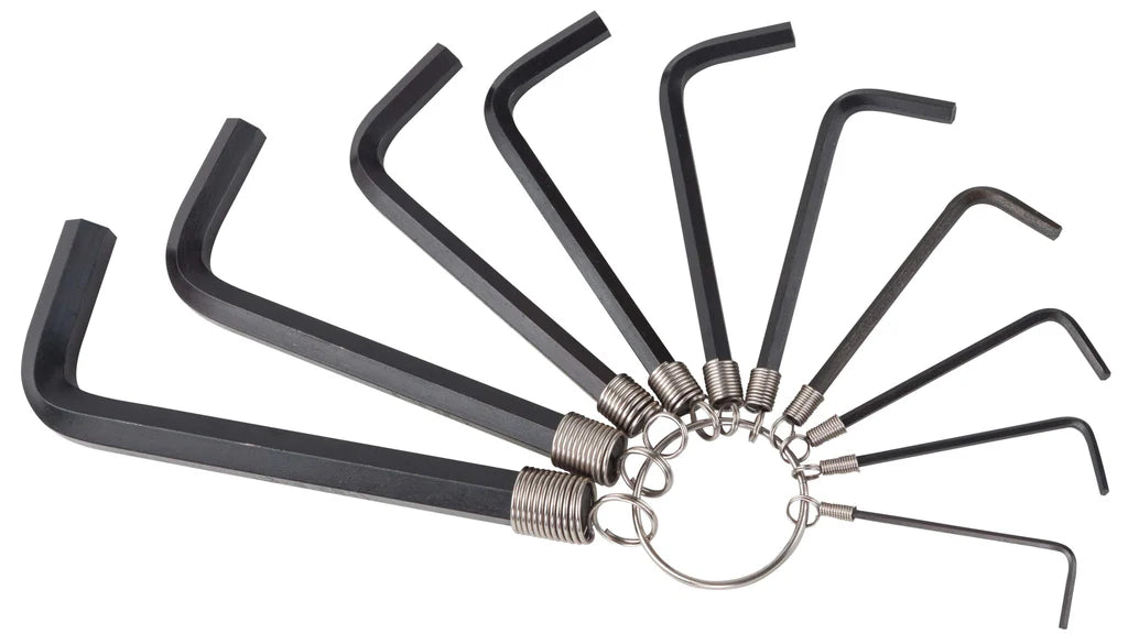 Groz Hexagon Allen Key Sets, S2 Steel or Chrome Vanadium, Various Quantities 36103