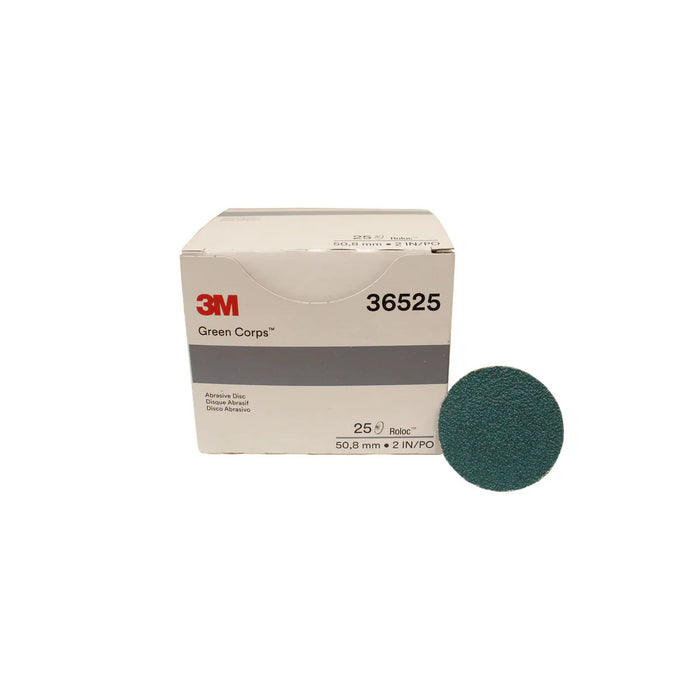 MT-RSR 2” Green Corps™ Roloc™ 40 grit, 25 Discs/Carton 3M™ 3M-36525