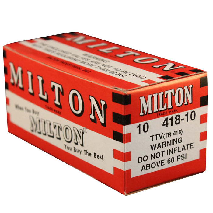 Milton 418-10 2" Tubeless Tire Valve (Box of 10)