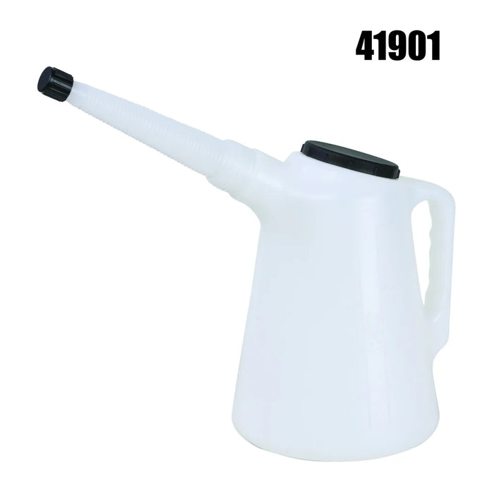 Groz Plastic Measures with Flexible Spout - 1, 2, 3, 5, 6, and 8 Quart Capacities 41902