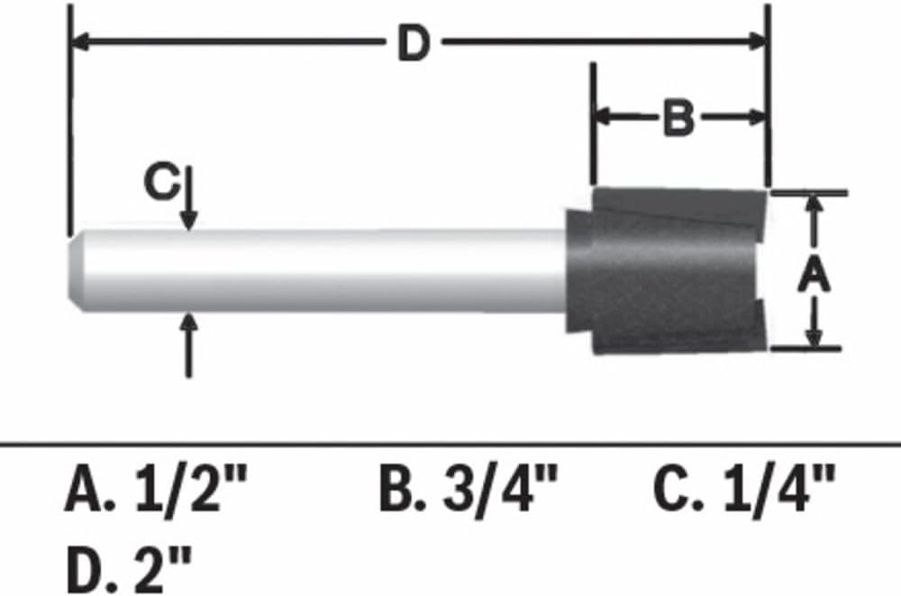 Bosch CT 1/2 X 1/2 HINGE MORTISE 2F 1/4S 85249MC