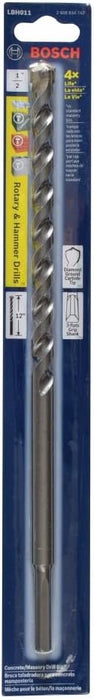 Bosch 1/2" X 12" THREE-FLAT SHANK HAMMER DRILL MASONRY BIT LBH011