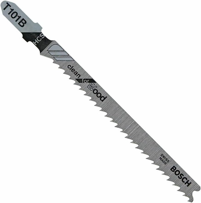 Bosch 4", 10TPI, HCS T-SHANK JIGSAW BLADE  (5 PK) T101B