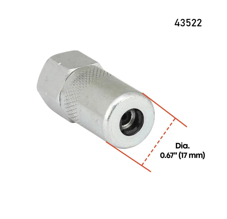 Prolube 4-JAW Hydraulic Coupler Grease Fitting, 1/8" NPT 43502