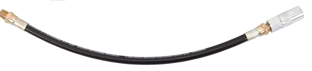 PROLUBE Flexible Grease Gun Hose with 4 Jaw Coupler, 12" or 18" 43650