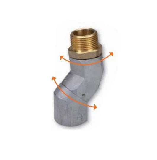 Groz 360° Rotating Fuel Nozzle Swivel, 3/4" NPT x 3/4" NPT or 1" NPT x 1" NPT 43881
