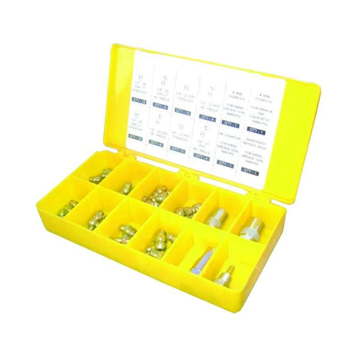 PROLUBE 60 Piece Metric Grease Fitting and Coupler Set 43983