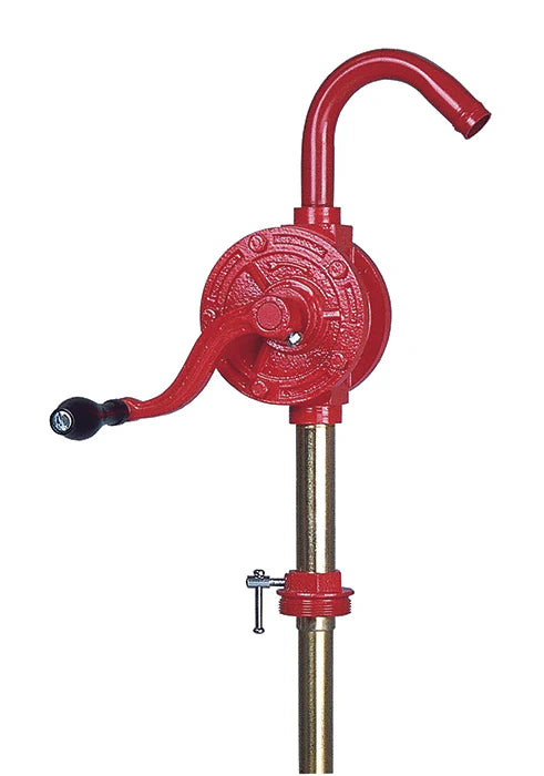 Groz Dual Directional Rotary Oil Pump with Steel Spout, 3-piece rigid suction tube 44064