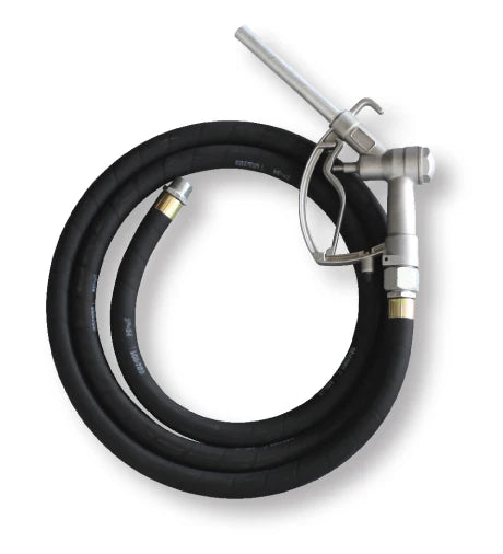 Groz Anti-Static Fuel Hose with Manual Nozzle, 3/4" or 1" NPT 44095