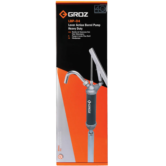 Groz Lever Action Barrel Pump, NBR Seals 44100