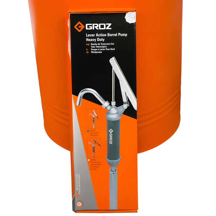 Groz Lever Antifreeze Drum Pump, Viton Seal 44120