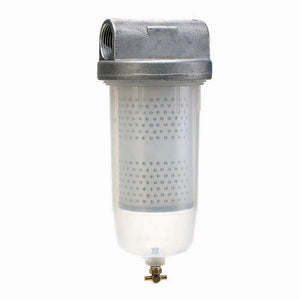 Groz 10 Micron Fuel Filter Assembly, 1" NPT, Gasoline, Diesel fuel, Fuel Oil, and related additives 44315