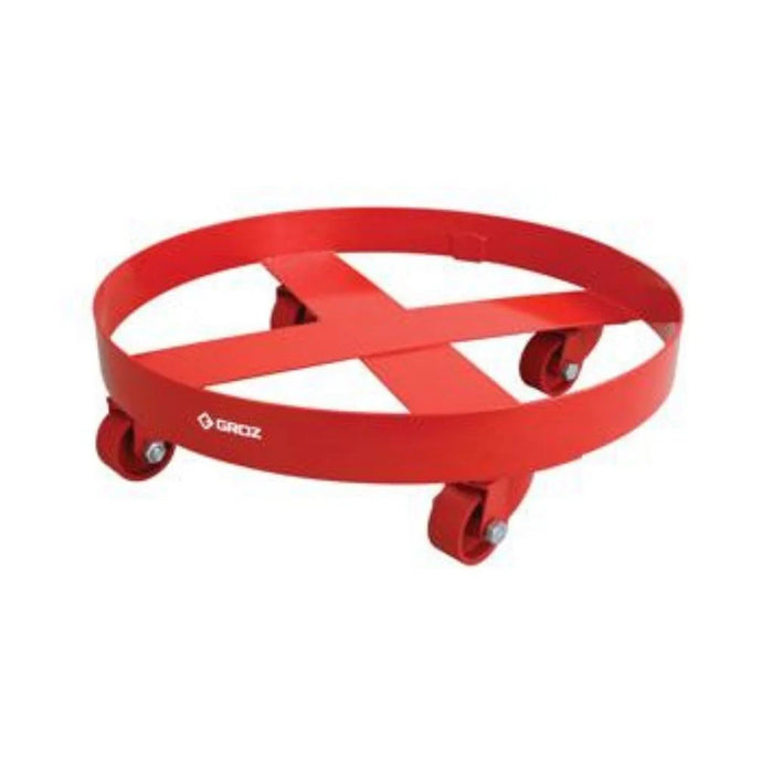 Groz 4 Wheel Bend Dolly, for 23 inch diameter 55 gallon drums 44379