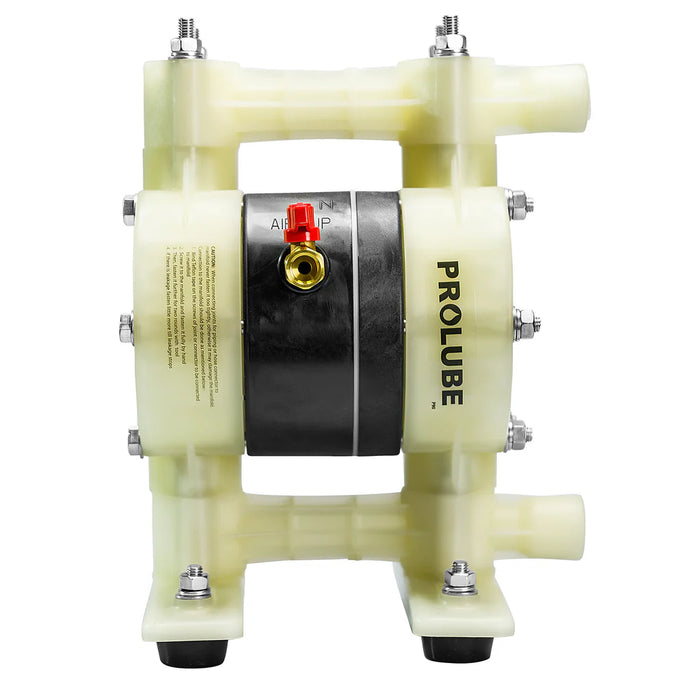 Prolube Air Operated Double Diaphragm Pump, Polypropylene Casing and PTFE Diaphragm 44721