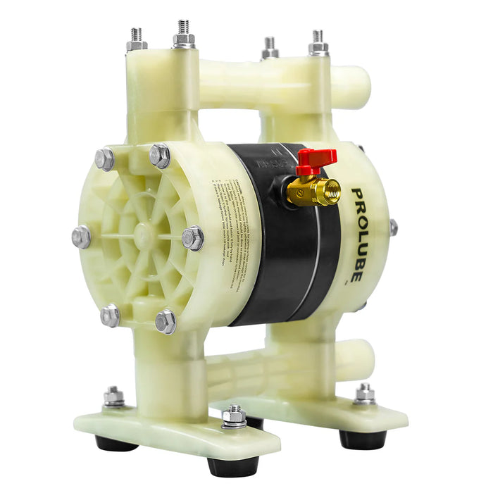 Prolube Air Operated Double Diaphragm Pump, Polypropylene Casing and PTFE Diaphragm 44721