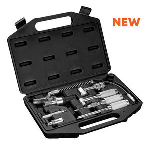 Groz PROLUBE Premium Greasing Accessory Kit, 8 piece Quick Connect, 1/8" NPT 44959
