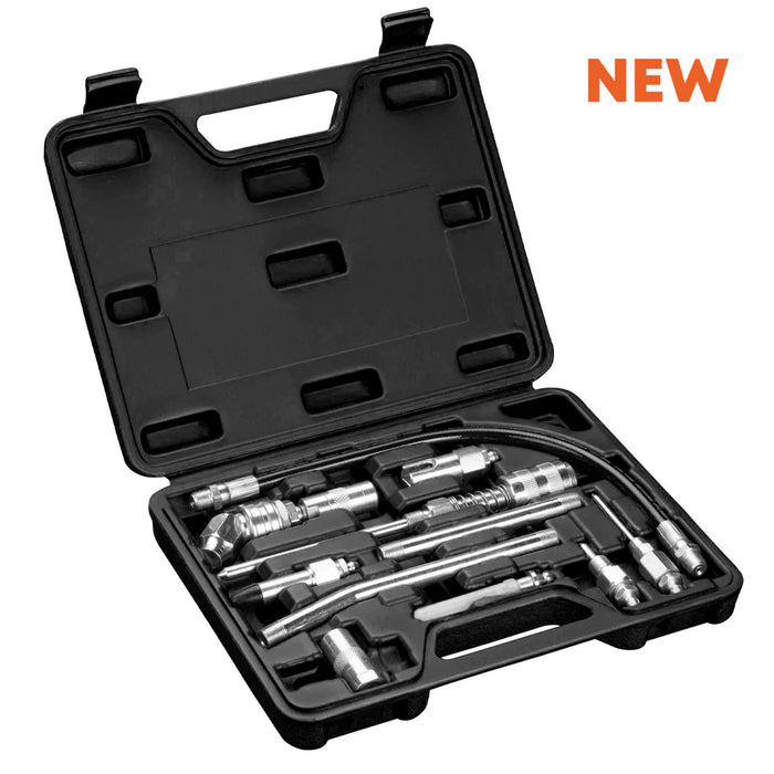 Groz PROLUBE 11 piece Standard Greasing Accessory Kit, Quick Connect, 1/8" NPT 44962