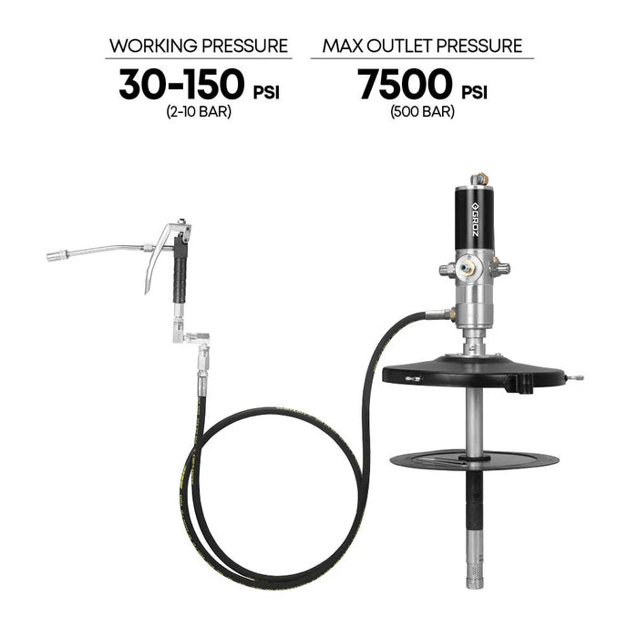 Prolube Air Operated 50:1 Ratio Grease Pump, 1/4" NPT Threads 45415