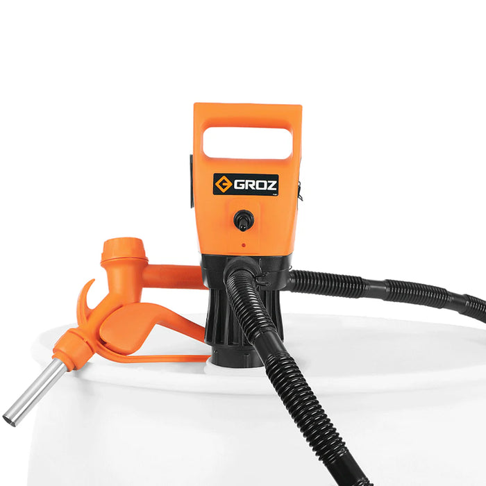 Groz Electric Drum/IBC Pump - for Diesel, DEF, Water, Anti-Freeze, Light Oils up to 100 cSt 45504