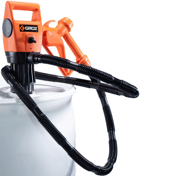 Groz Electric Drum/IBC Pump - for Diesel, DEF, Water, Anti-Freeze, Light Oils up to 100 cSt 45504