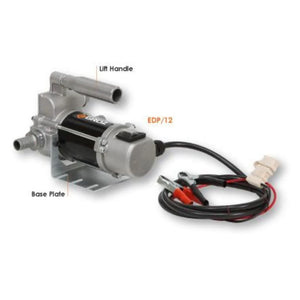 Groz 12V DC Electric Diesel Pump, Base Mount with Lift Handle - Pump Only 45530