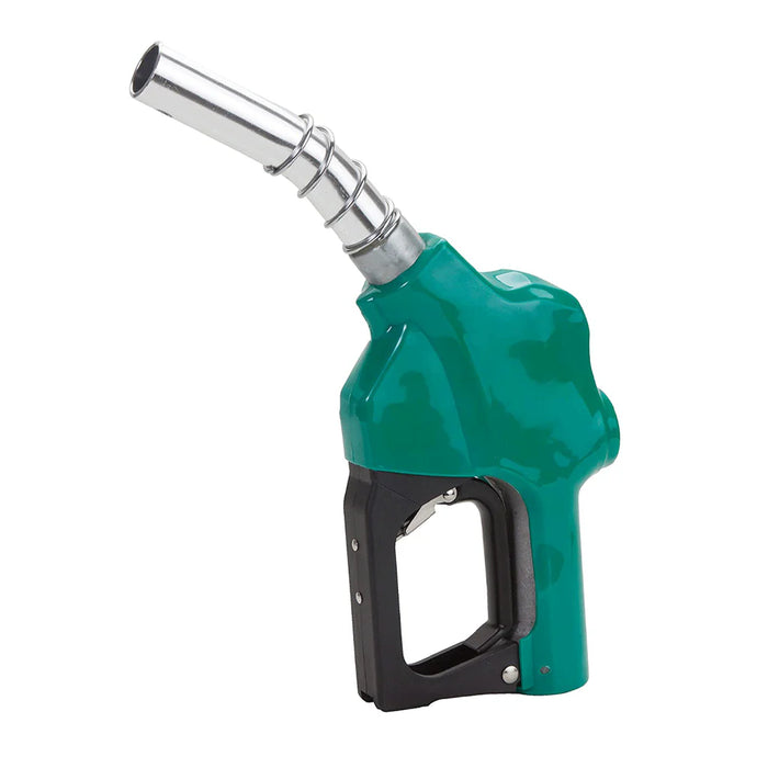 Groz Automatic Fuel Control Nozzle, 1" NPT, Curved Spout 45566