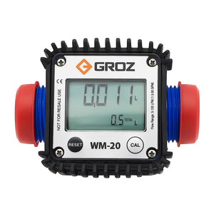 Groz Heavy Duty Electric DEF / Adblue Meter, 1" NPT, Polyamide turbine 45671