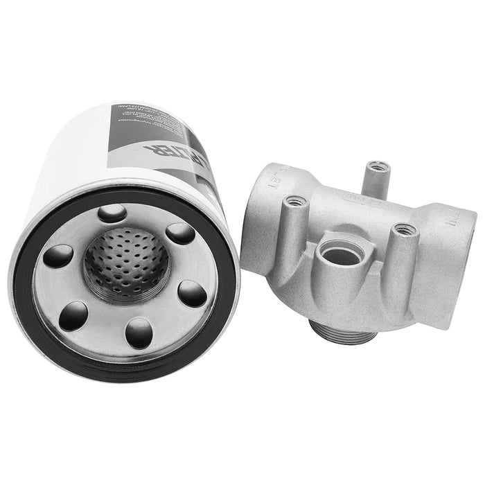 Groz Fuel Filter, Spin-On Cartridge Style with 10 Micron Filter, 1 1/2" - 16 UNF Threads, 1" NPT 45901