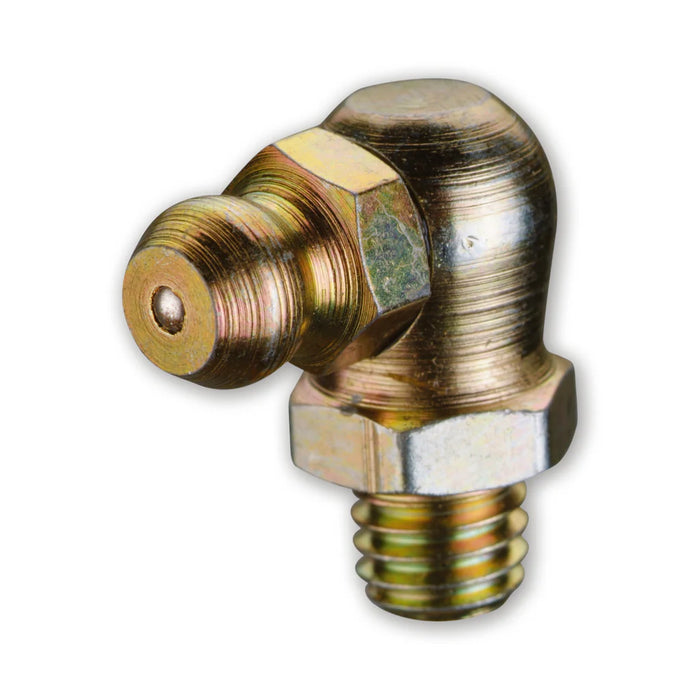 PROLUBE Steel Grease Fitting, M10.0x1, Taper Threads, 90 Degree (Pack of 5) 46232