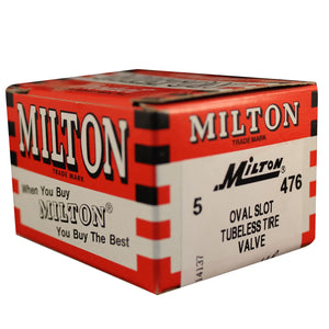 Milton 476 Oval Slot Tubeless Tire Valve (Box of 5)