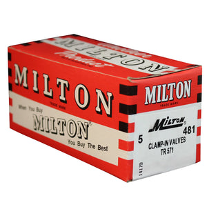 Milton 481 3-17/32" Clamp-in Truck Valve (Box of 5)