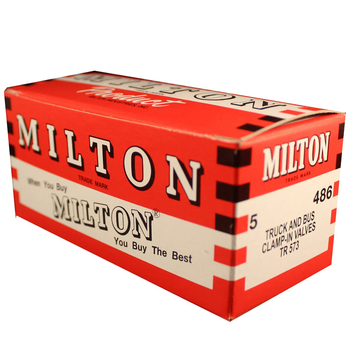 Milton 486 4-17/32" Tubeless Truck Tire Valve (Box of 5)