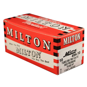 Milton 494-10 2" High Pressure Tubeless Tire Valve (Box of 10)