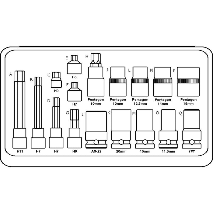 LTI LT4996CASE Case for 17 Piece Kit (1 Piece)