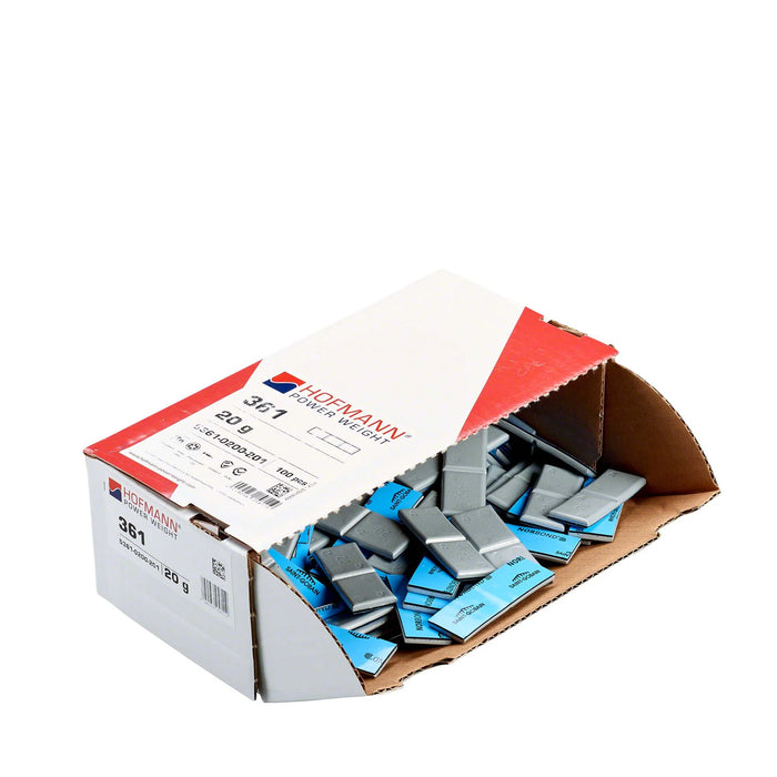 MT-RSR Adhesive Wheel Weight - HPW Type 361 - 20g - Box of 100 WW-WG-361-20