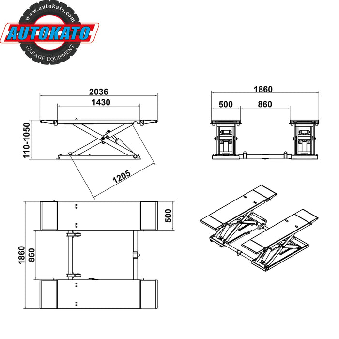 Katool X85 Electric Mid Rise Scissor Lift