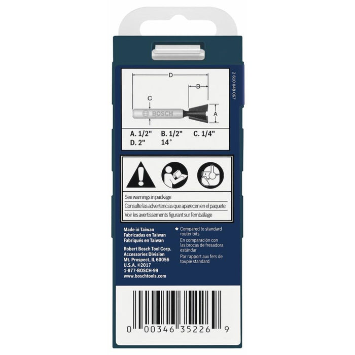 Bosch CT 14 DEG DOVETAIL 2F 1/4S 84703MC