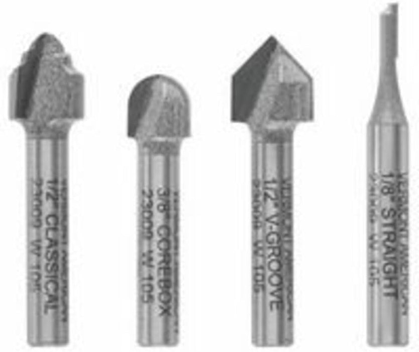 Bosch 23009 VA 4PC CARBIDE DECOR SURFACING SET 23009