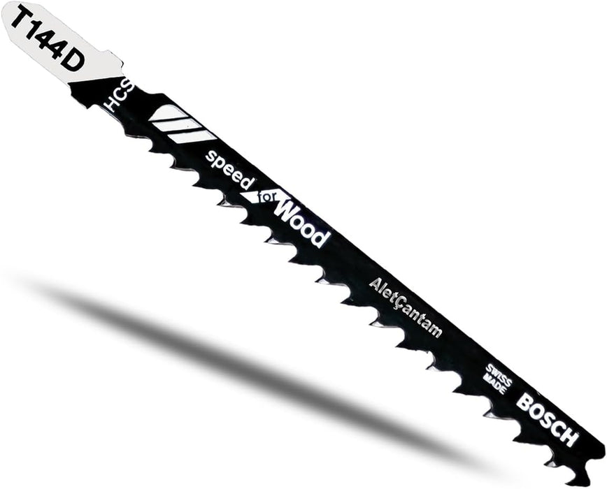 Bosch 4", 6TPI, HCS T-SHANK JIGSAW BLADE  (5 PK) T144D