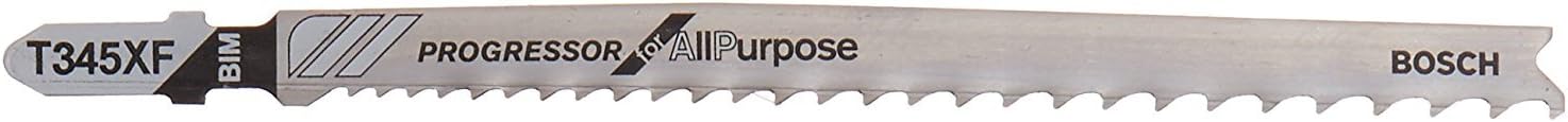 Bosch 5-1/4", "PROGRESSOR" BI-METAL T-SHANK JIGSAW BLADE (5 PK) T345XF