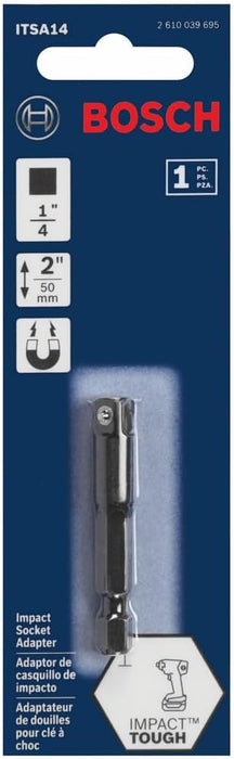 Bosch IMPACT TOUGH 1/4" SOCKET ADAPTER  1PK ITSA14