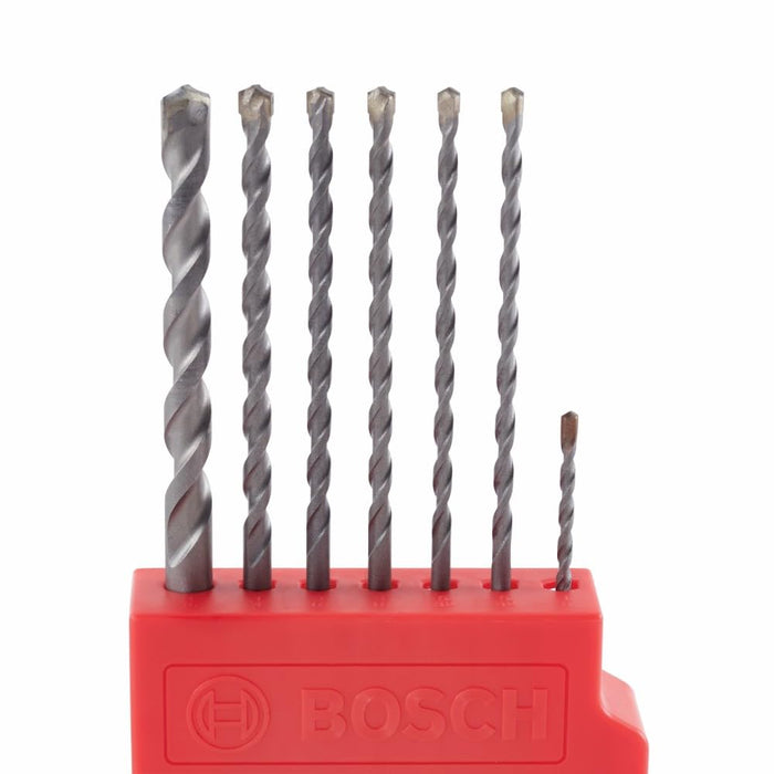 Bosch SET 7PCS THREE-FLAT SHANK HAMMER DRILL MASONRY BITS LBHS7U
