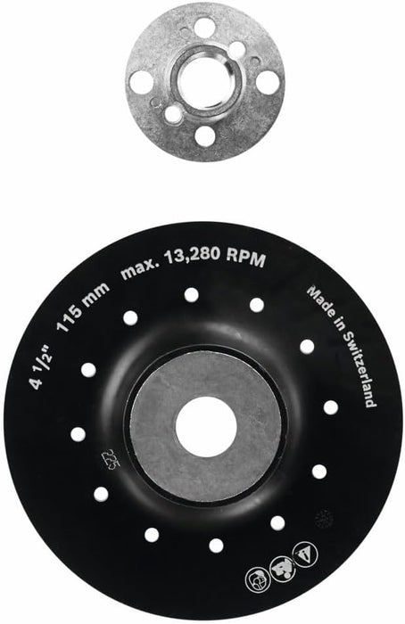 Bosch 4-1/2" BACKING PAD W/ LOCK NUT MGS0450