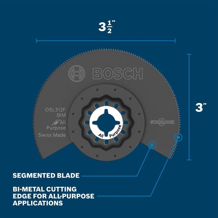Bosch STARLOCK 3-1/2" BIM FLUSHCUT BLD OSL312FL